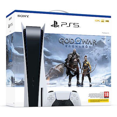 Sony Playstation 5 Blue Ray Disc Edition & God of War Ragnarok